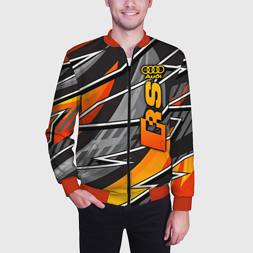 Мужской бомбер Audi RS / 3D-Красный – фото 3