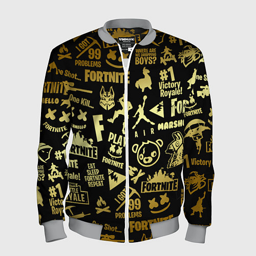 Мужской бомбер FORTNITE / 3D-Меланж – фото 1
