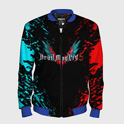 Бомбер мужской DEVIL MAY CRY, цвет: 3D-синий