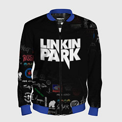 Бомбер мужской LINKIN PARK, цвет: 3D-синий