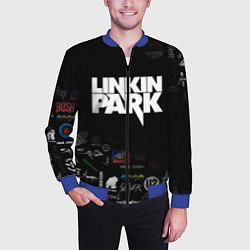 Бомбер мужской LINKIN PARK, цвет: 3D-синий — фото 2