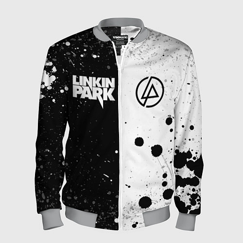Мужской бомбер LINKIN PARK / 3D-Меланж – фото 1