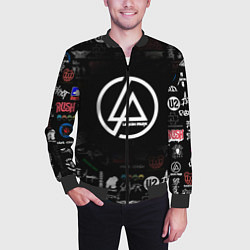Бомбер мужской LINKIN PARK, цвет: 3D-черный — фото 2