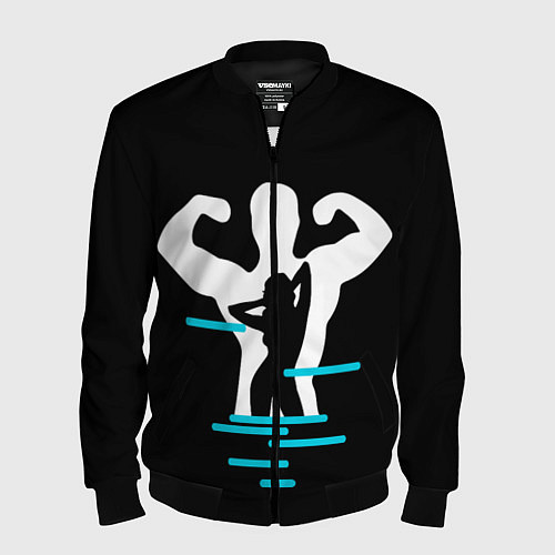 Мужской бомбер Титан / 3D-Черный – фото 1