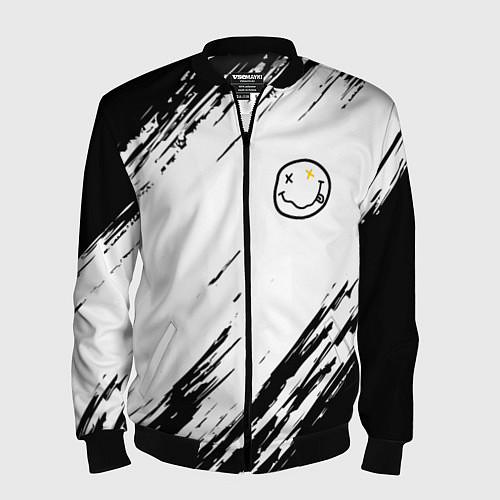 Мужской бомбер NIRVANA / 3D-Черный – фото 1