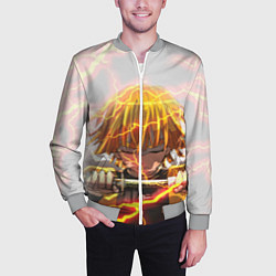 Бомбер мужской KIMETSU NO YAIBA, цвет: 3D-меланж — фото 2