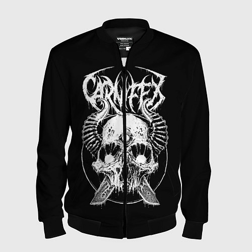 Мужской бомбер Carnifex / 3D-Черный – фото 1