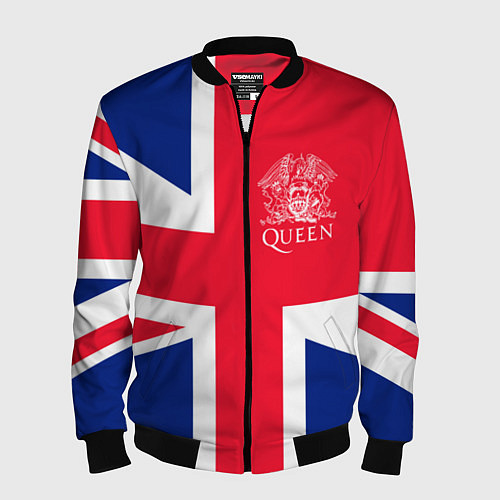 Мужской бомбер Queen / 3D-Черный – фото 1