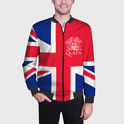 Бомбер мужской Queen, цвет: 3D-черный — фото 2