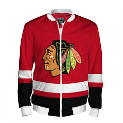 Бомбер мужской Chicago Blackhawks, цвет: 3D-белый