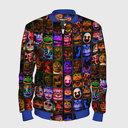 Бомбер мужской Five Nights At Freddy's, цвет: 3D-синий
