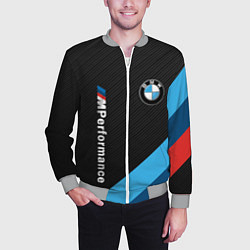 Бомбер мужской BMW M PERFORMANCE, цвет: 3D-меланж — фото 2