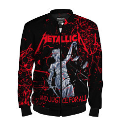 Бомбер мужской Metallica, цвет: 3D-черный