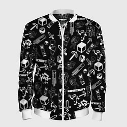 Мужской бомбер Minecraft pattern