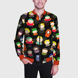 Бомбер мужской ЮЖНЫЙ ПАРК, цвет: 3D-красный — фото 2