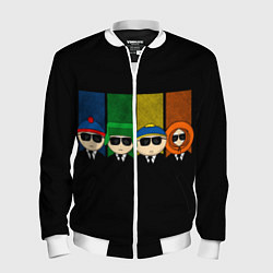 Бомбер мужской South Park, цвет: 3D-белый