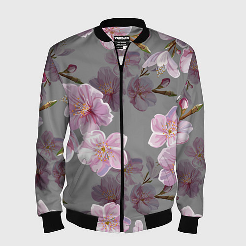 Мужской бомбер САКУРА / 3D-Черный – фото 1