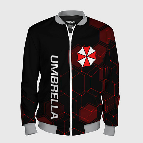 Мужской бомбер UMBRELLA CORP / 3D-Меланж – фото 1