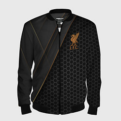 Бомбер мужской Liverpool FC, цвет: 3D-черный