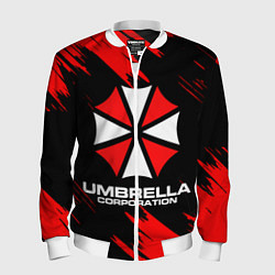 Бомбер мужской Umbrella Corporation, цвет: 3D-белый