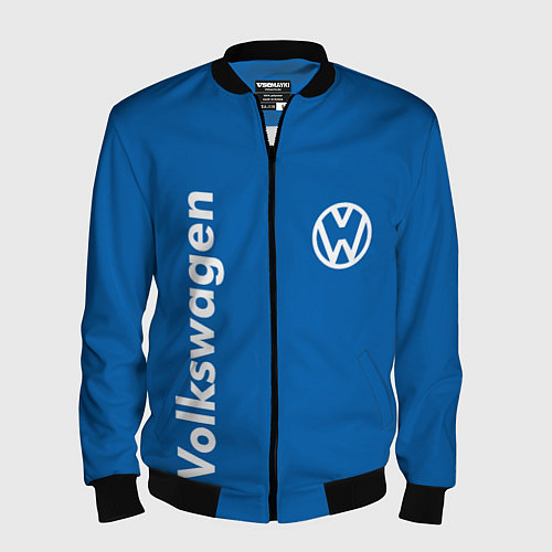 Мужской бомбер Volkswagen / 3D-Черный – фото 1