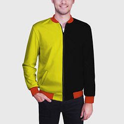 Бомбер мужской BLACK YELLOW, цвет: 3D-красный — фото 2