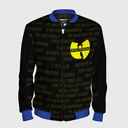 Бомбер мужской WU-TANG CLAN, цвет: 3D-синий