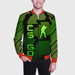 Бомбер мужской CS GO Oko, цвет: 3D-красный — фото 2