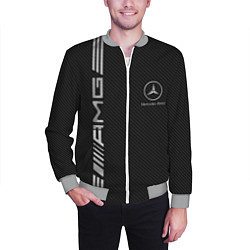 Бомбер мужской Mercedes Carbon, цвет: 3D-меланж — фото 2