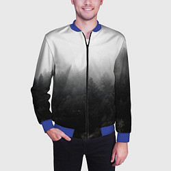 Бомбер мужской Лес, цвет: 3D-синий — фото 2