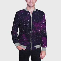 Бомбер мужской Космос, цвет: 3D-меланж — фото 2