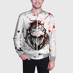 Бомбер мужской УБИЙЦА ГОБЛИНОВ, цвет: 3D-меланж — фото 2
