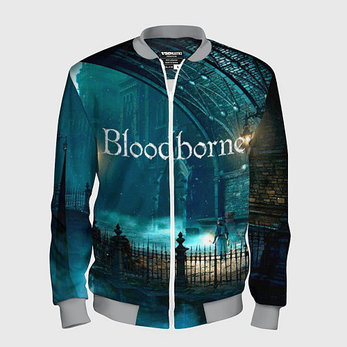 Мужской бомбер Bloodborne / 3D-Меланж – фото 1