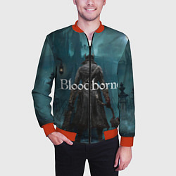 Бомбер мужской Bloodborne, цвет: 3D-красный — фото 2