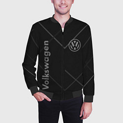 Бомбер мужской VOLKSWAGEN, цвет: 3D-черный — фото 2