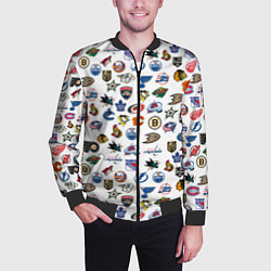 Бомбер мужской NHL PATTERN Z, цвет: 3D-черный — фото 2