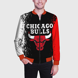 Бомбер мужской CHICAGO BULLS, цвет: 3D-красный — фото 2