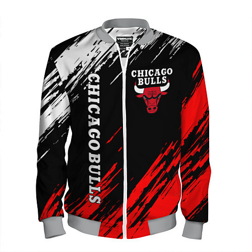 Мужской бомбер CHICAGO BULLS / 3D-Меланж – фото 1