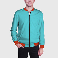 Бомбер мужской Бирюза, цвет: 3D-красный — фото 2