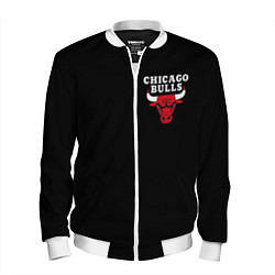 Бомбер мужской CHICAGO BULLS, цвет: 3D-белый