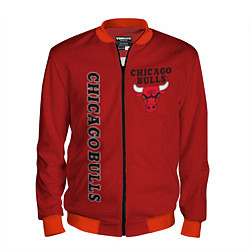 Бомбер мужской CHICAGO BULLS, цвет: 3D-красный