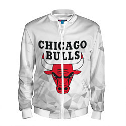 Бомбер мужской CHICAGO BULLS, цвет: 3D-белый