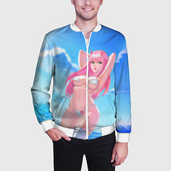 Бомбер мужской DARLING IN THE FRANXX, цвет: 3D-белый — фото 2