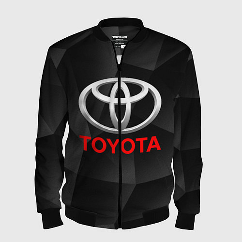 Мужской бомбер TOYOTA / 3D-Черный – фото 1