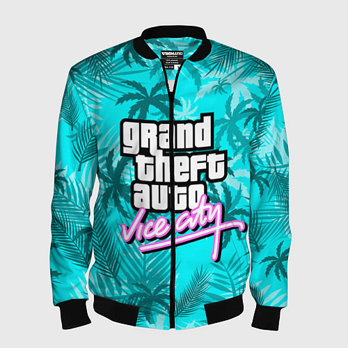 Мужской бомбер GTA VICE CITY / 3D-Черный – фото 1