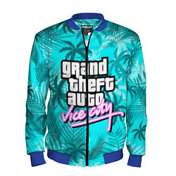 Бомбер мужской GTA VICE CITY, цвет: 3D-синий