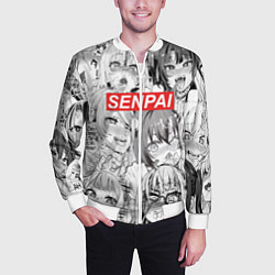 Бомбер мужской SENPAI, цвет: 3D-белый — фото 2