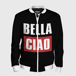 Бомбер мужской Bella Ciao, цвет: 3D-белый