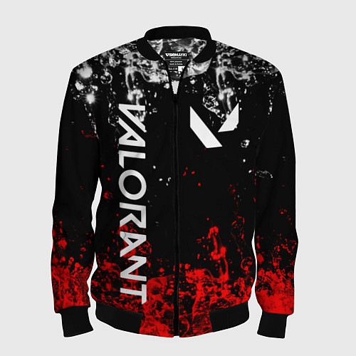Мужской бомбер VALORANT / 3D-Черный – фото 1
