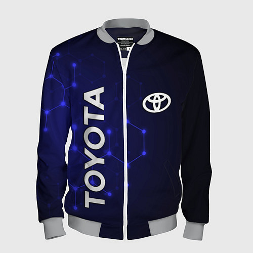 Мужской бомбер TOYOTA / 3D-Меланж – фото 1